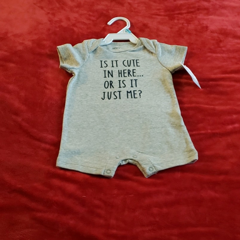 Gray Carter's Romper